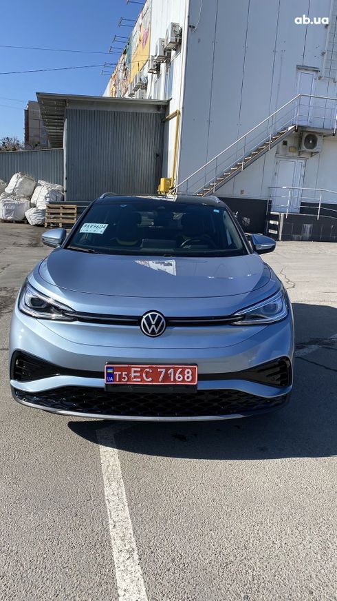 Volkswagen ID.4 2021 голубой - фото 3