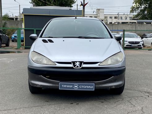 Peugeot 206 2002 серебристый - фото 2