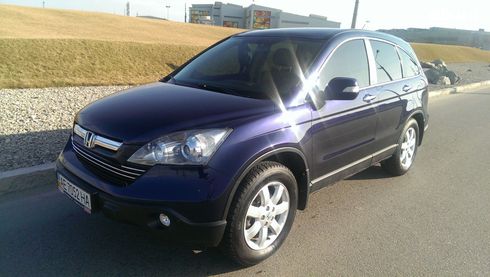 Honda CR-V 2008 синий - фото 7