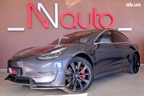 Tesla Model 3 2019 серый - фото 2