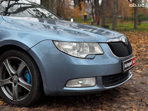Skoda Superb 2008 синий - фото 7