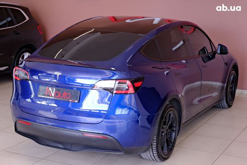 Tesla Model Y 2021 синий - фото 5
