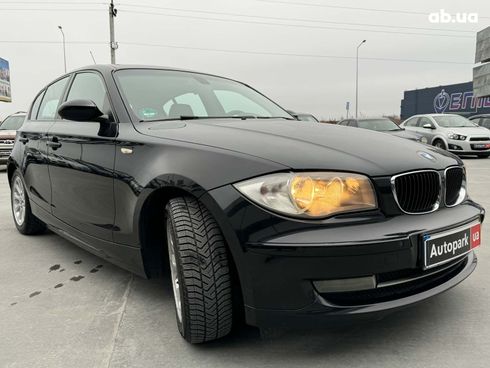 BMW 1 серия 2008 черный - фото 3