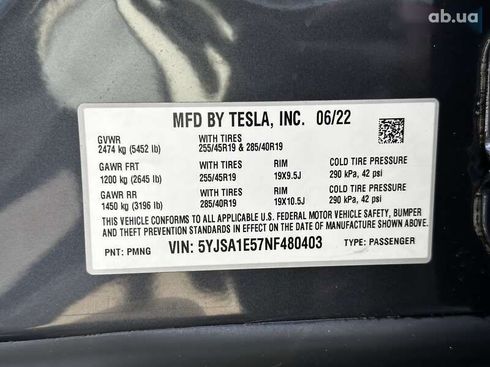 Tesla Model S 2022 - фото 26