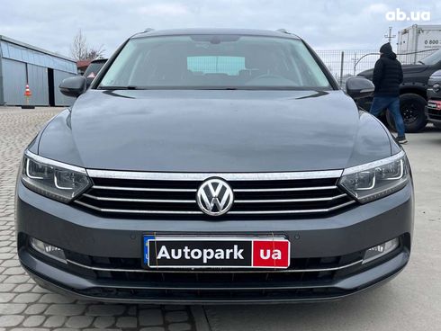 Volkswagen passat b8 2015 серый - фото 2