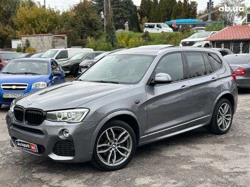 BMW X3 2015 серый - фото 2