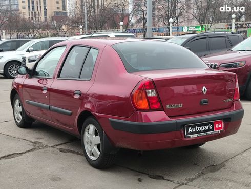 Renault Clio 2002 красный - фото 4