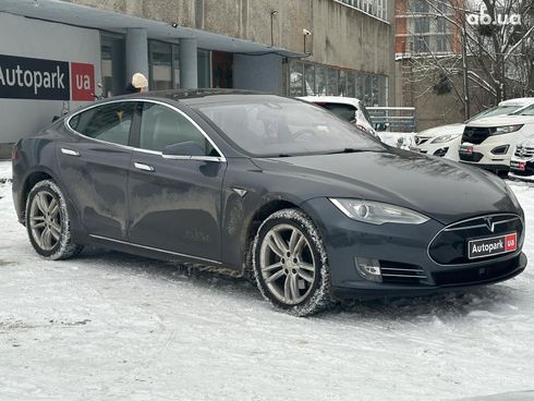 Tesla Model S 2015 серый - фото 3