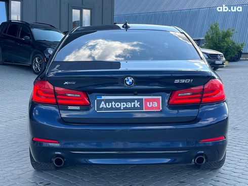 BMW 5 серия 2018 синий - фото 6