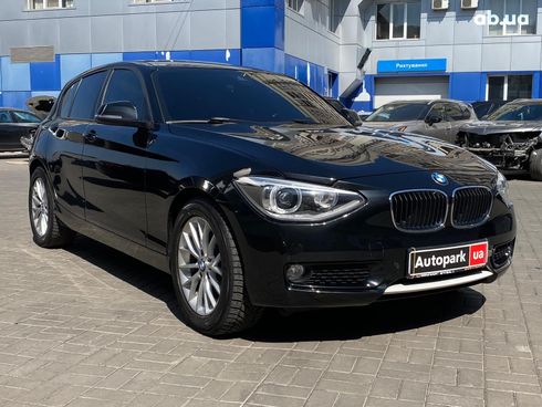 BMW 1 серия 2014 черный - фото 3