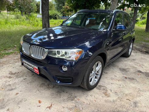 BMW X3 2016 синий - фото 2