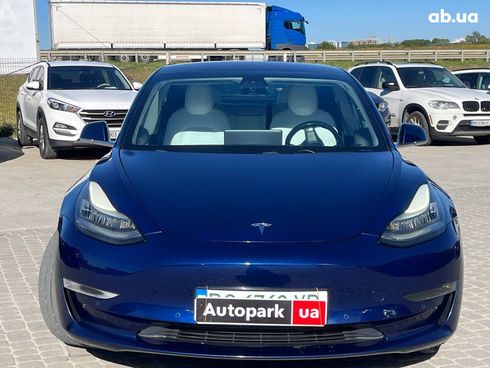 Tesla Model 3 2018 синий - фото 3