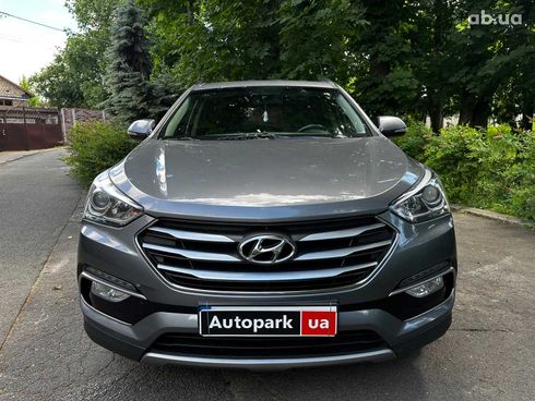 Hyundai Santa Fe 2016 серый - фото 2
