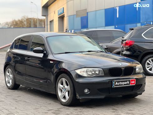 BMW 1 серия 2006 черный - фото 4