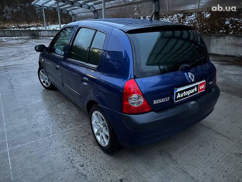 Renault Clio 2005 синий - фото 7