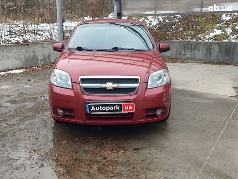 Chevrolet Aveo 2008 красный - фото 2