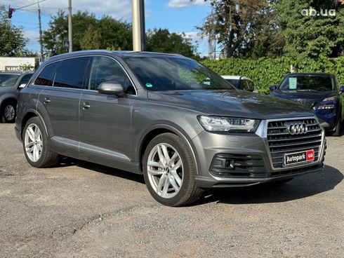 Audi Q7 2017 серый - фото 3