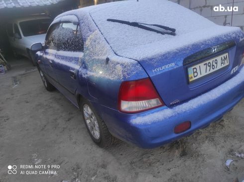 Hyundai Accent 2001 синий - фото 6