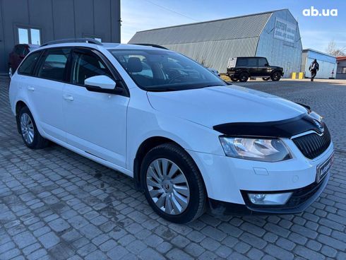 Skoda octavia a7 2014 белый - фото 3