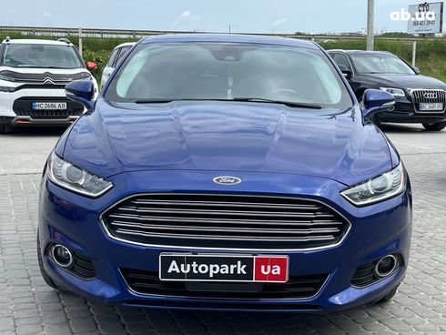 Ford Fusion 2015 синий - фото 2