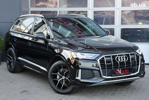 Audi Q7 2021 черный - фото 2
