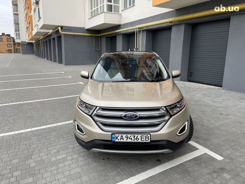 Ford Edge 2017 бежевый - фото 2