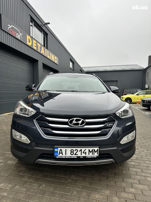 Hyundai Santa Fe 2014 синий - фото 13