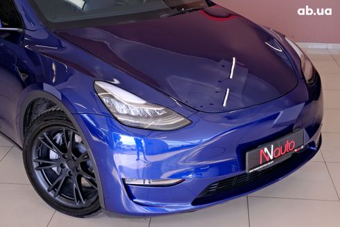 Tesla Model Y 2021 синий - фото 3