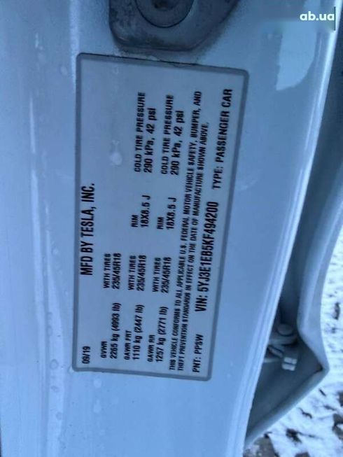 Tesla Model 3 2019 - фото 20
