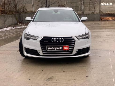 Audi A6 2015 белый - фото 2