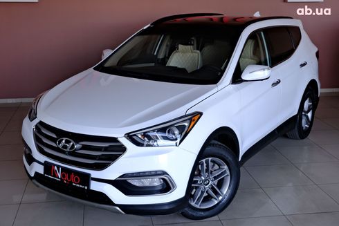 Hyundai Santa Fe 2016 белый - фото 2