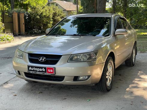 Hyundai Sonata 2007 бежевый - фото 2