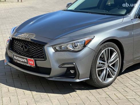 Infiniti Q50 2017 серый - фото 2