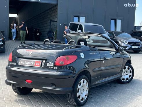 Peugeot 206 2003 черный - фото 6