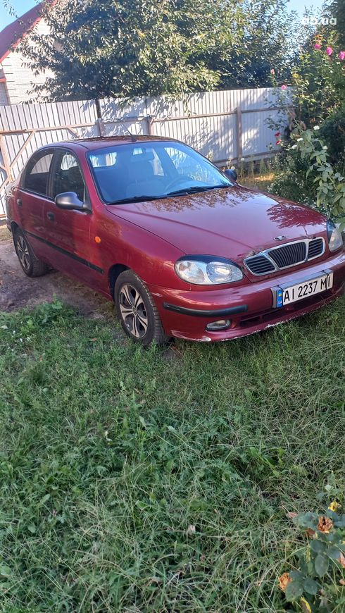 Daewoo Lanos 2005 вишневый - фото 2