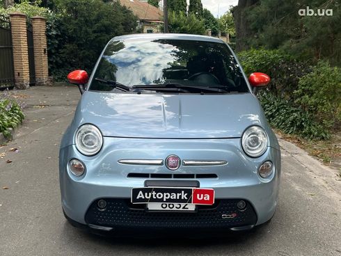 Fiat 500E 2014 синий - фото 2