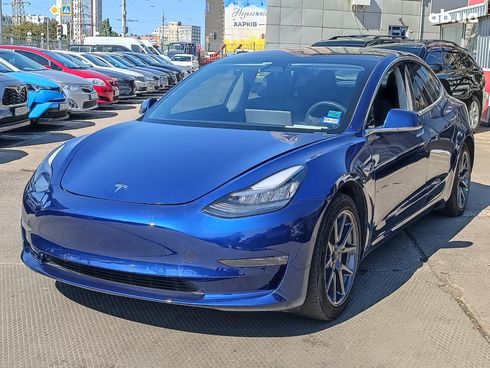Tesla Model 3 2019 синий - фото 2
