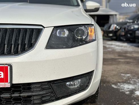 Skoda octavia a7 2014 белый - фото 3