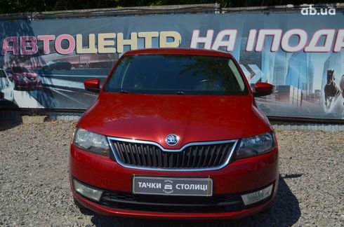 Skoda Rapid 2016 красный - фото 2