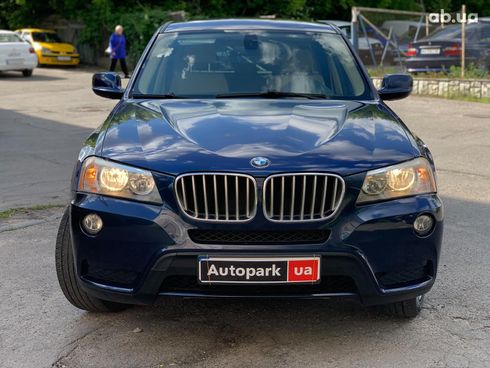 BMW X3 2011 синий - фото 2