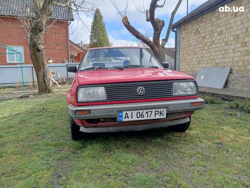 Volkswagen Jetta 1988 красный - фото 2