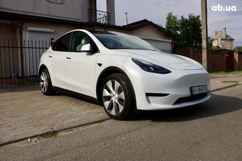 Tesla Model Y 2021 белый - фото 13