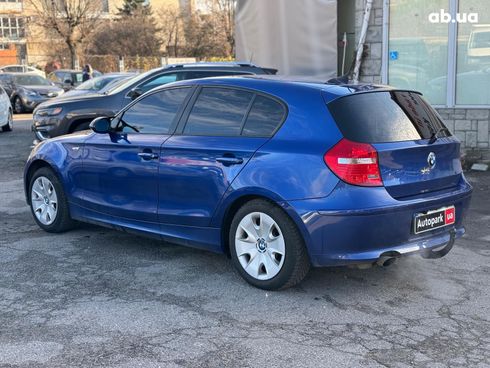 BMW 1 серия 2008 синий - фото 8