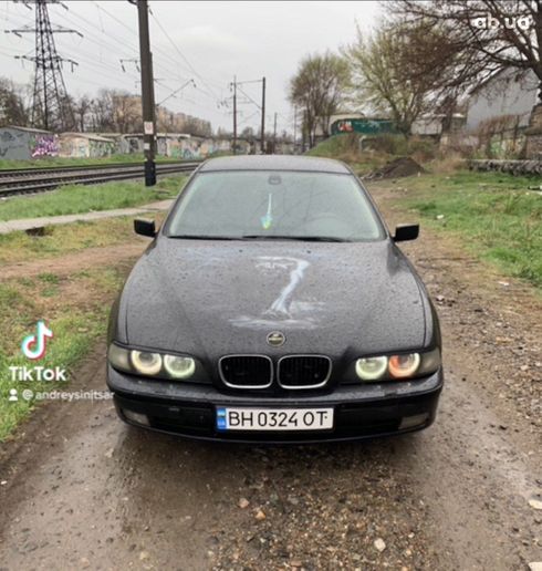 BMW 5 серия 1996 черный - фото 1