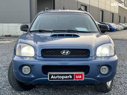 Hyundai Santa Fe 2003 синий - фото 2