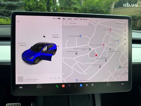 Tesla Model Y 2021 синий - фото 16
