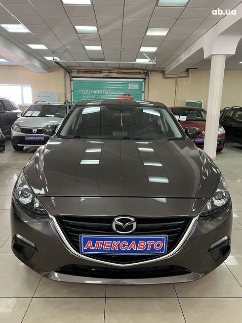 Mazda 3 2016 серый - фото 4