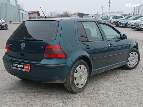 Volkswagen Golf 2001 зеленый - фото 8