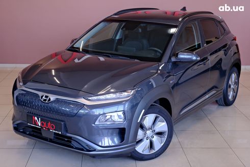 Hyundai Kona Electric 2021 серый - фото 2