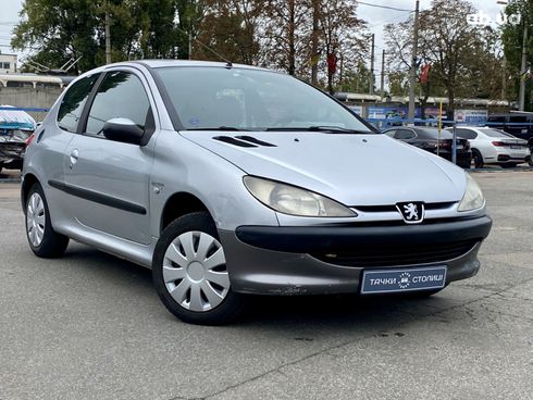 Peugeot 206 2002 серебристый - фото 3